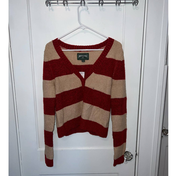 American Eagle Outfitters Sweaters - New American Eagle Rugby Striped Cardigan Sweater size M